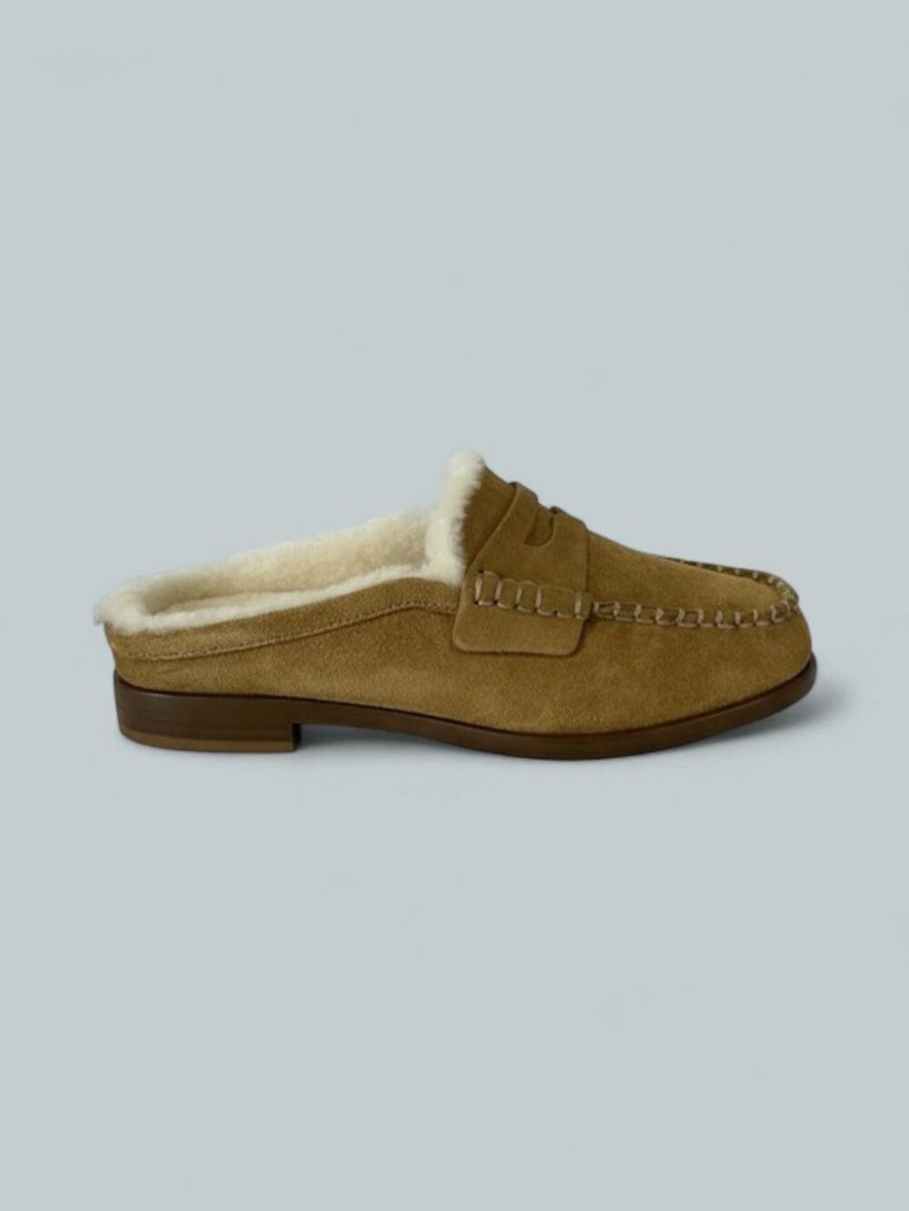 Women's Carter Mules - Caramel Suede Shearling